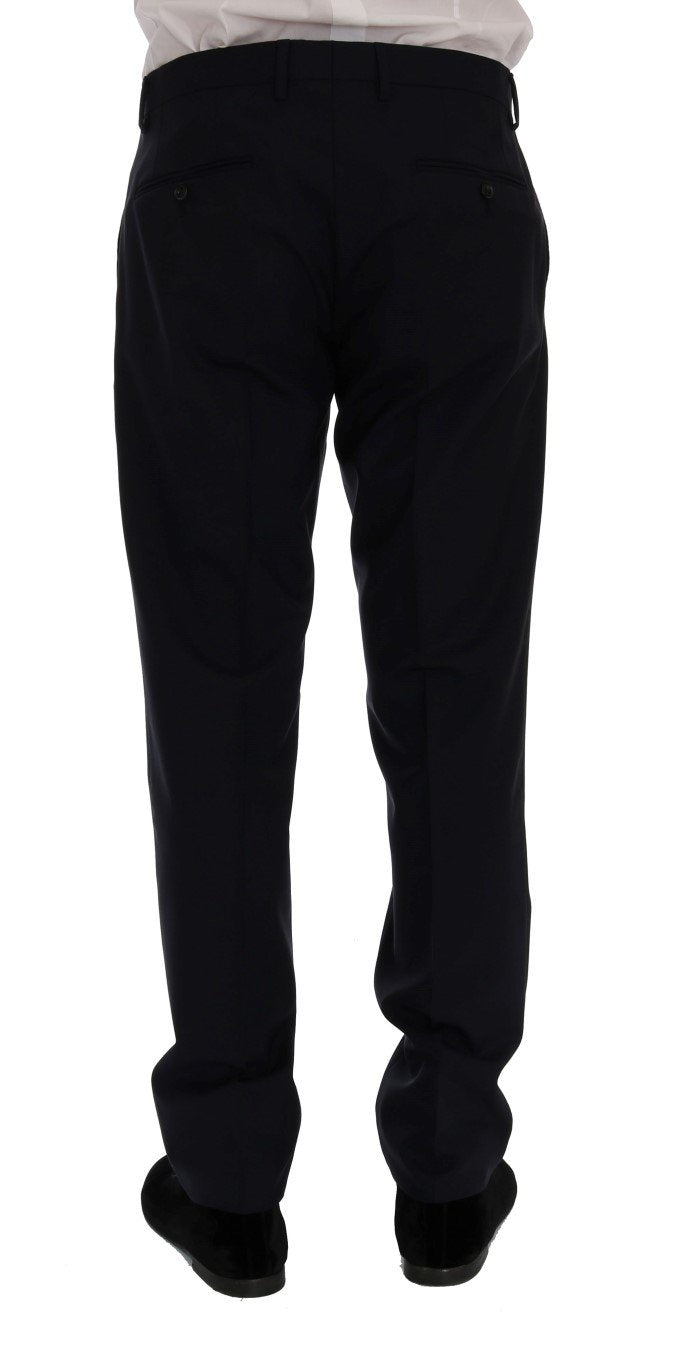 Blue Wool Stretch MARTINI 3 Piece Suit