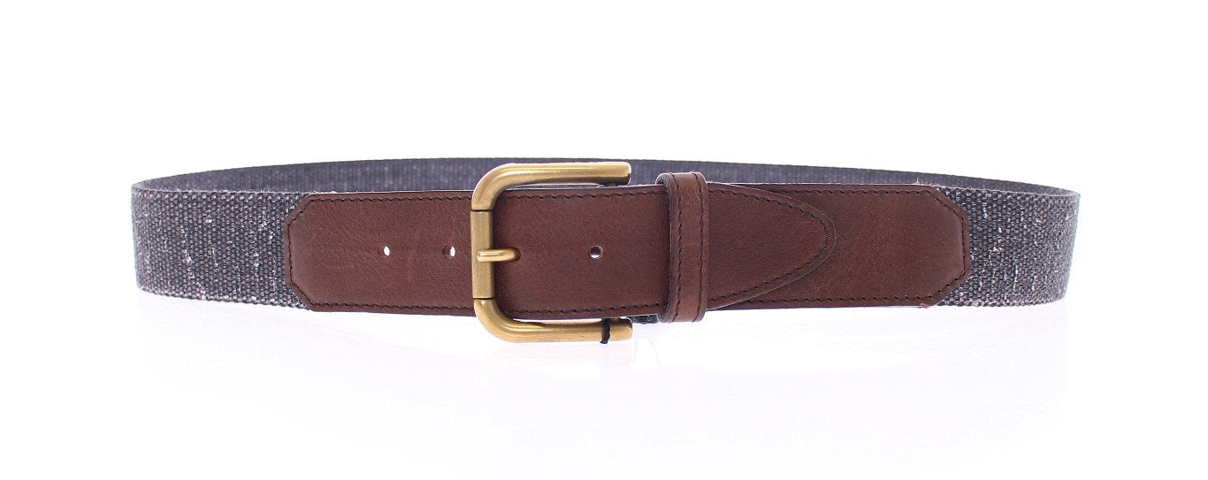 Purple Leather Logo Belt