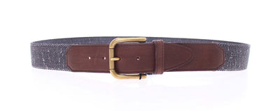 Purple Leather Logo Belt
