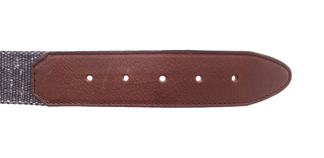 Purple Leather Logo Belt