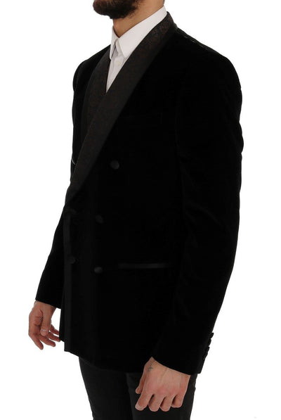 Black Velvet Roses Floral Blazer