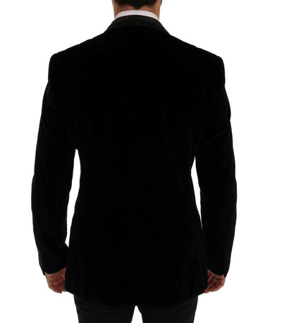 Black Velvet Roses Floral Blazer