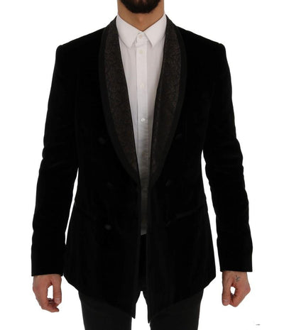 Black Velvet Roses Floral Blazer