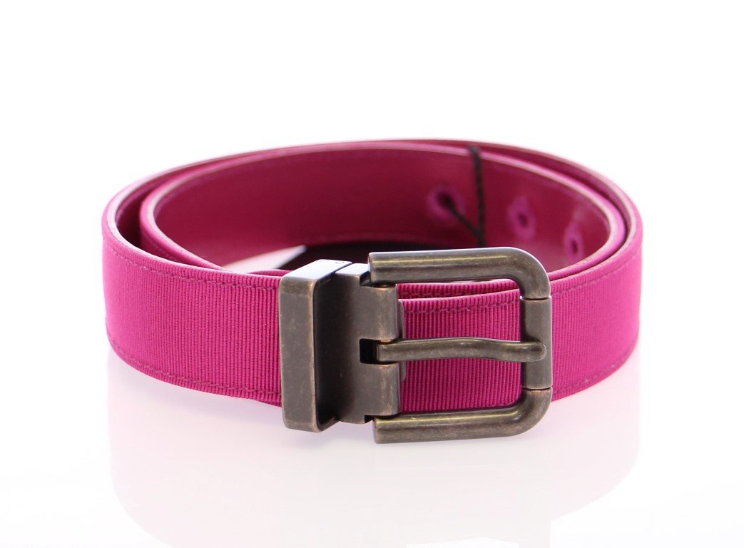 Pink Fabric Logo Belt