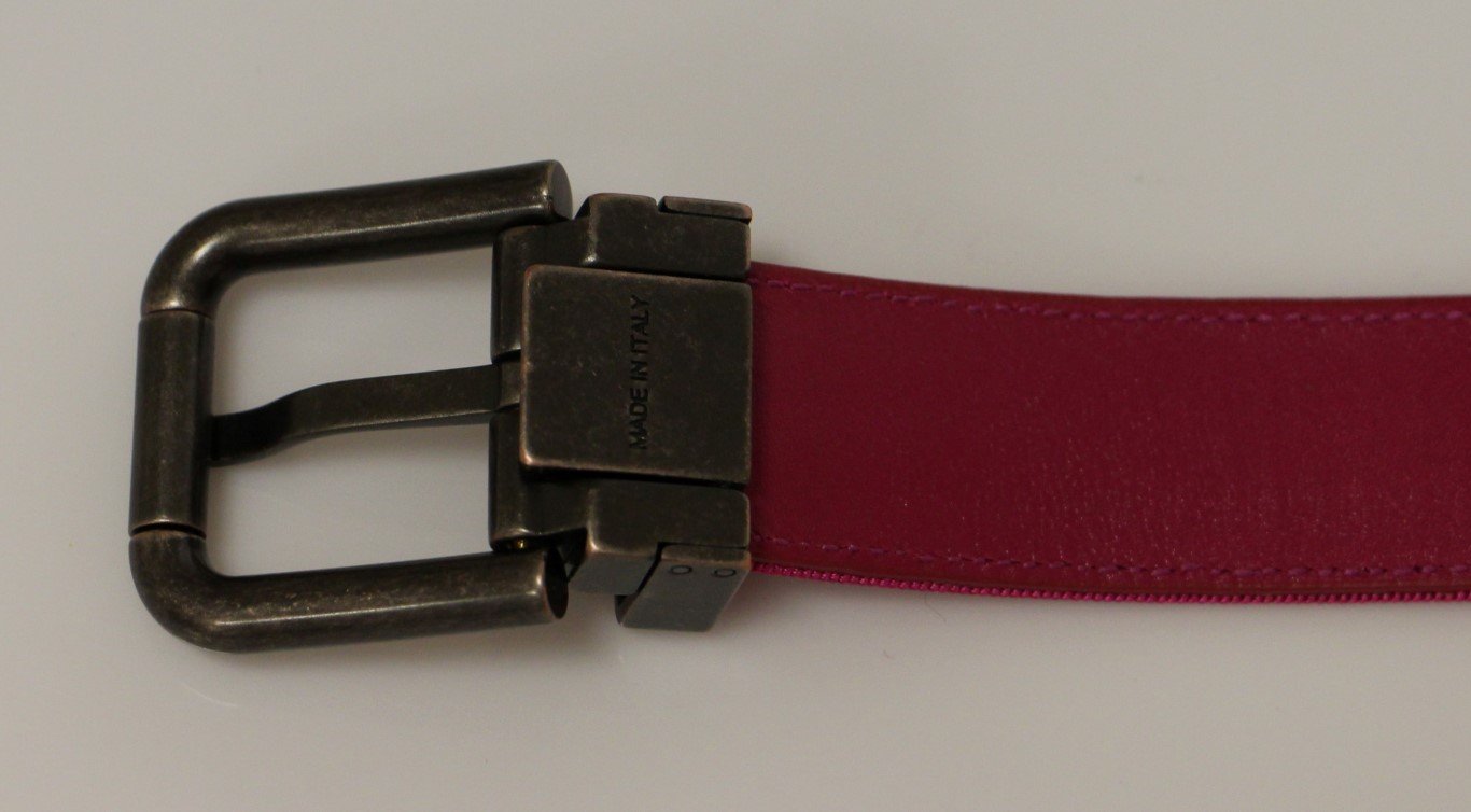 Pink Fabric Logo Belt