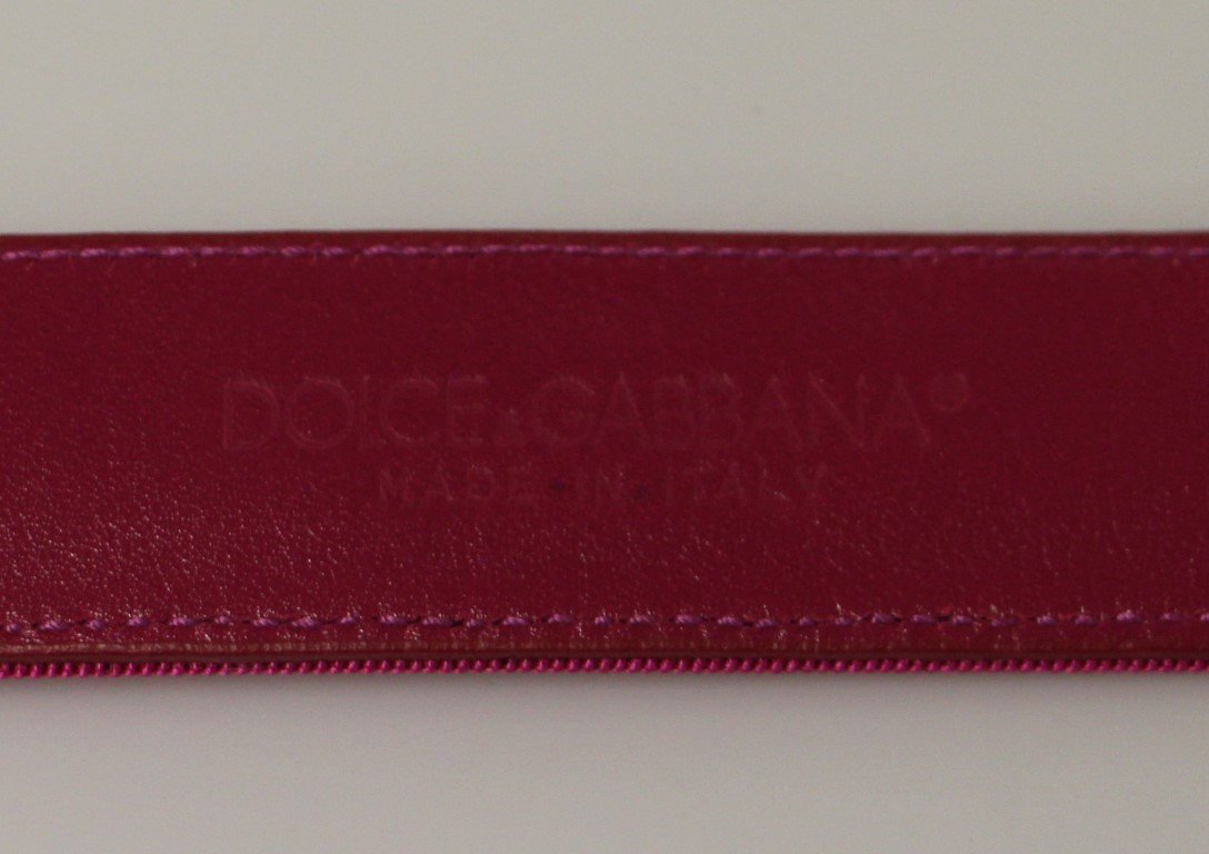 Pink Fabric Logo Belt