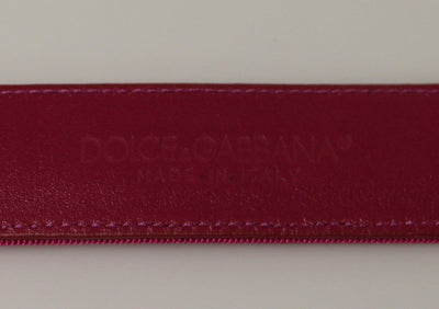 Pink Fabric Logo Belt