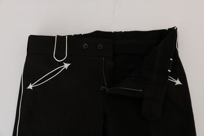 Dark Gray Wool Cotton Dress Pants