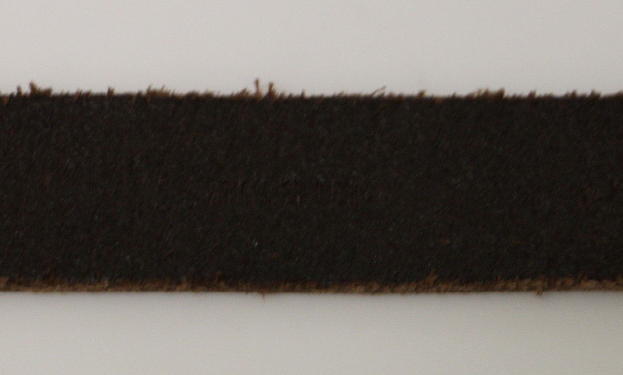 Brown Leather Gold Logo Belt