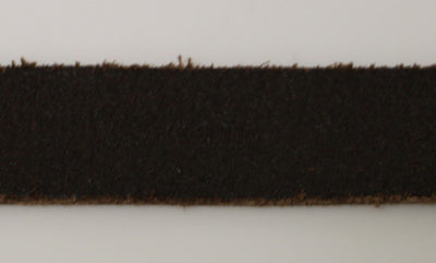 Brown Leather Gold Logo Belt