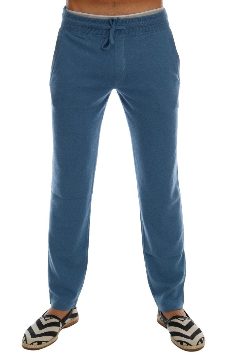 Blue Cashmere Gym Training Sport Pants