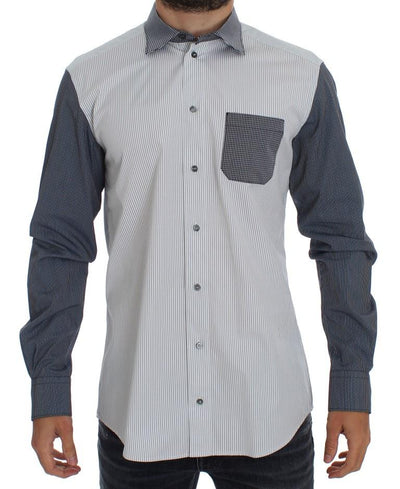 Blue cotton stretch shirt