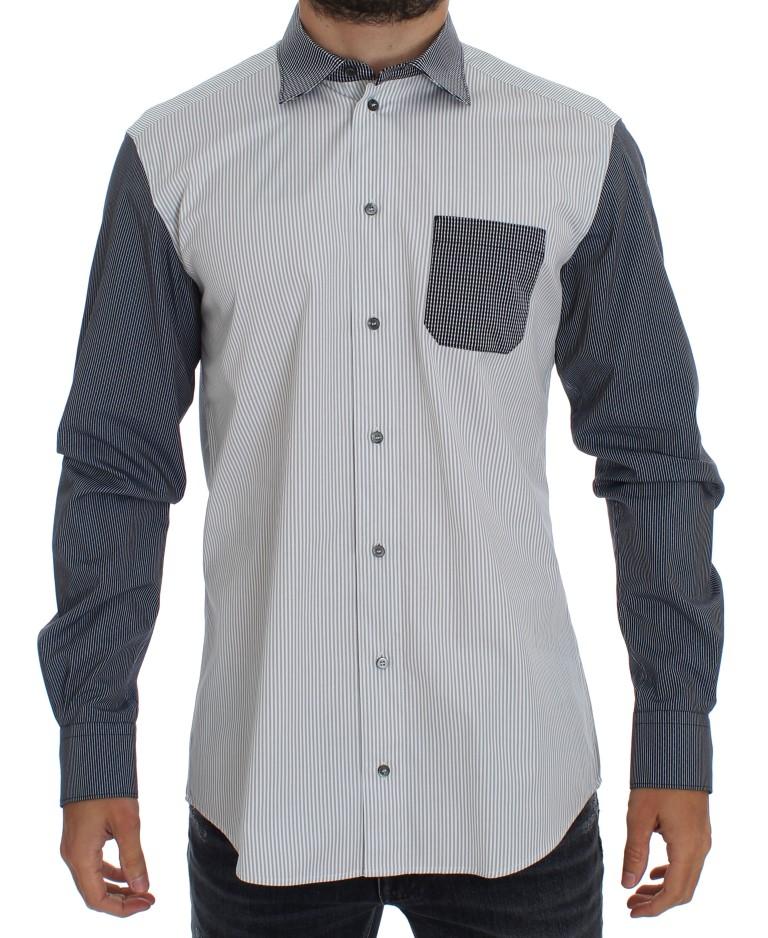 Blue cotton stretch shirt