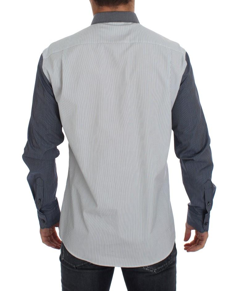 Blue cotton stretch shirt