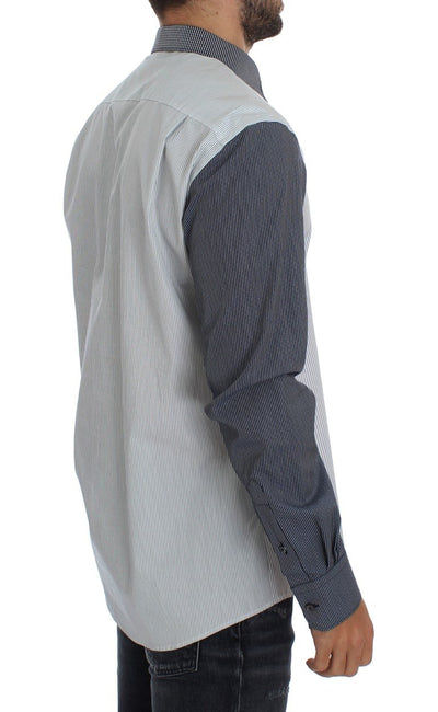 Blue cotton stretch shirt