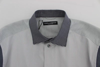 Blue cotton stretch shirt