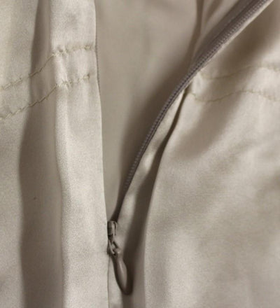 Silver Sleeveless Silk Blouse