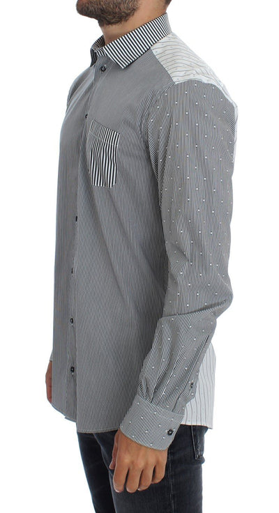 Gray cotton stretch shirt