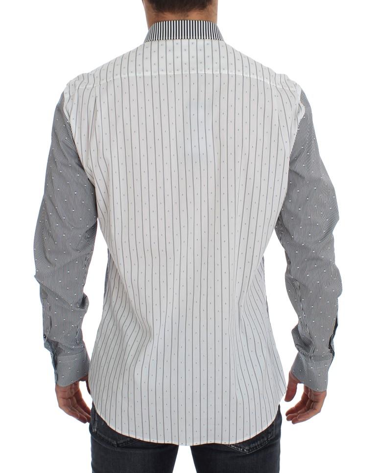 Gray cotton stretch shirt
