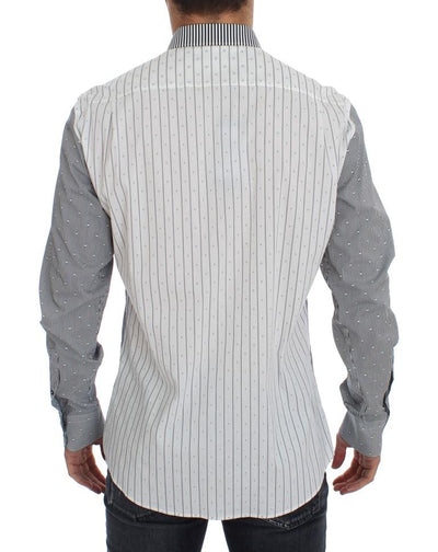 Gray cotton stretch shirt