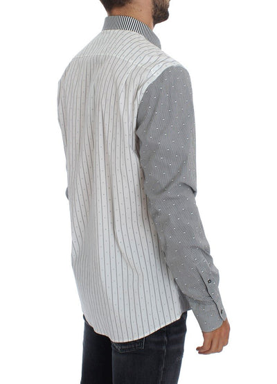Gray cotton stretch shirt