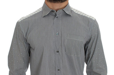 Gray cotton stretch shirt