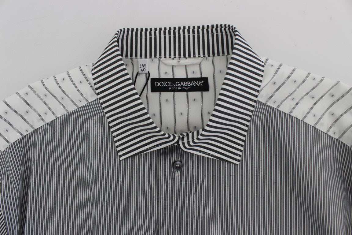 Gray cotton stretch shirt