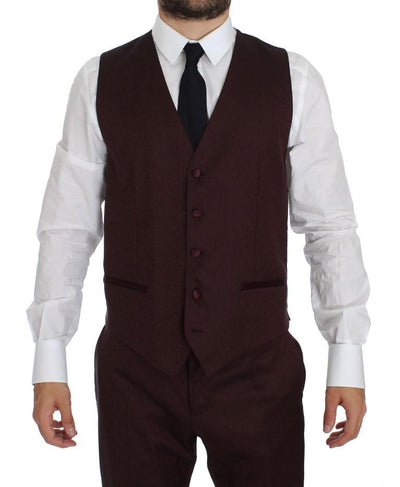 Bordeaux 3 Piece Slim Fit Suit Tuxedo