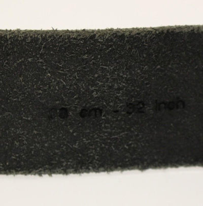Black Leather Logo Belt