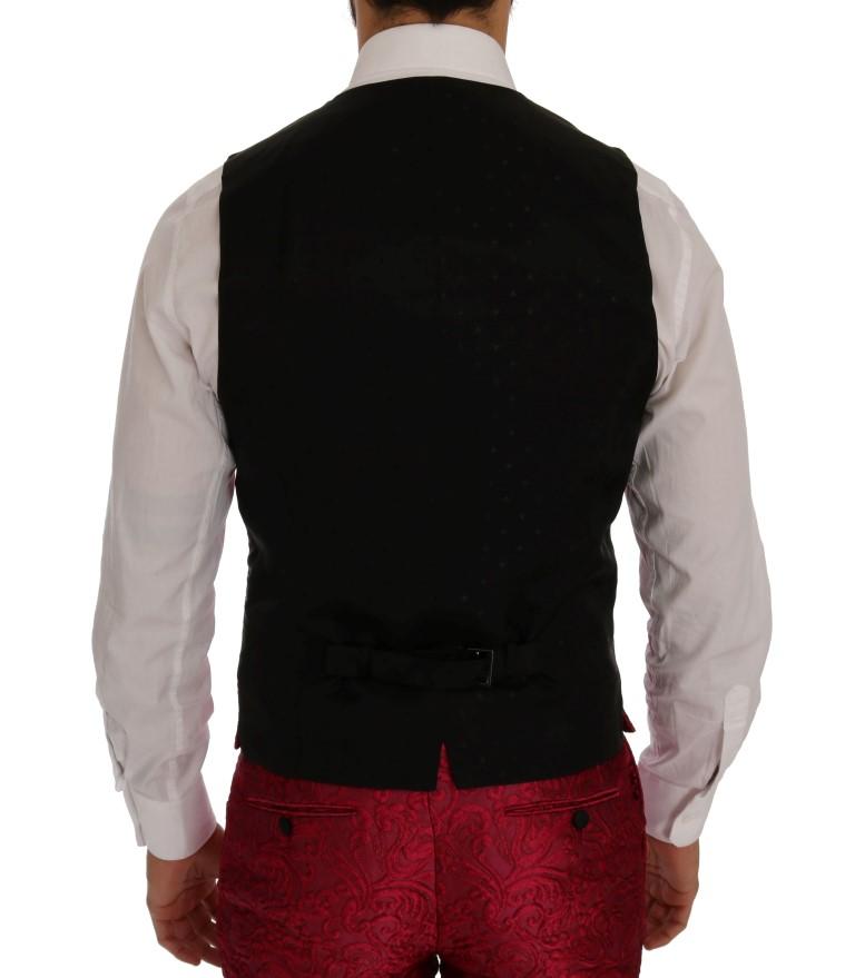 Pink Jacquard 3 Piece Slim fit Suit