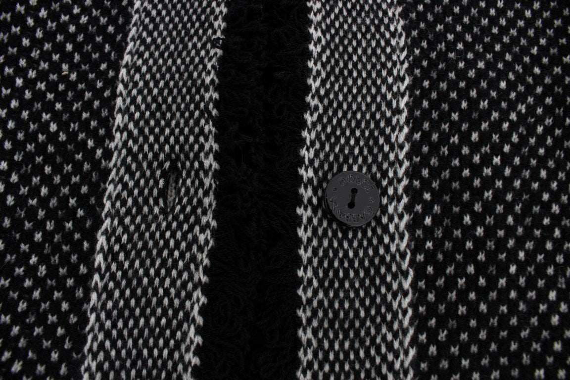 Gray Knitted Cashmere Cardigan