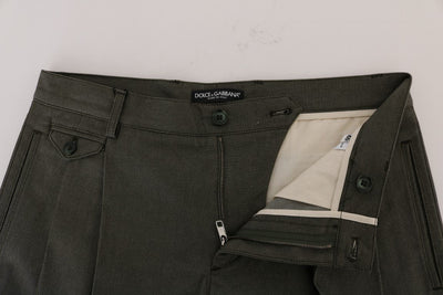 Gray Cotton Crown Shorts