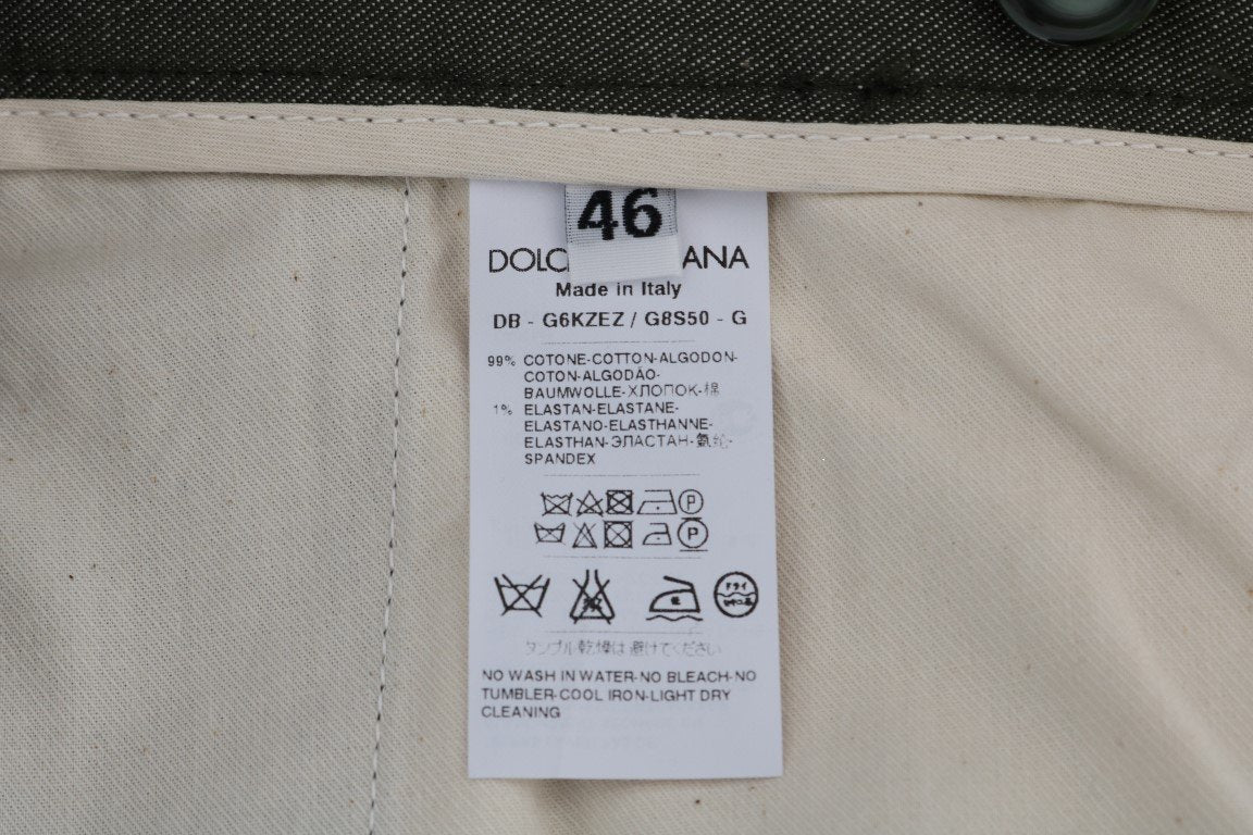 Gray Cotton Crown Shorts
