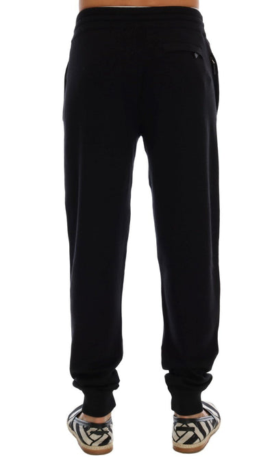 Black Cashmere Gym Training Sport Pants