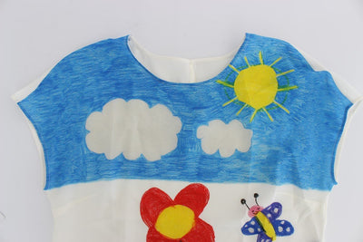 Multicolor MAMMA SARA Silk T-shirt
