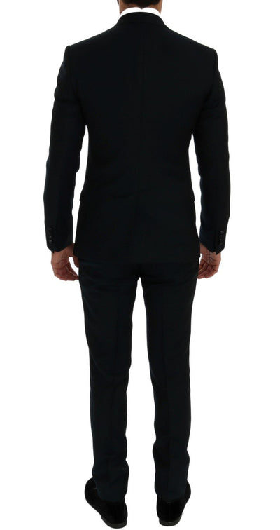 Blue Wool MARTINI 3 Piece Slim fit Suit