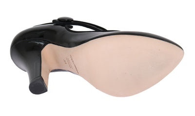 Black Heels Mary Janes Leather Pumps