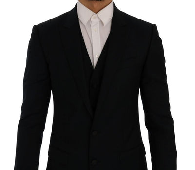 Blue Wool MARTINI 3 Piece Slim fit Suit