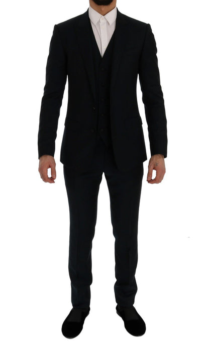 Blue Wool MARTINI 3 Piece Slim fit Suit