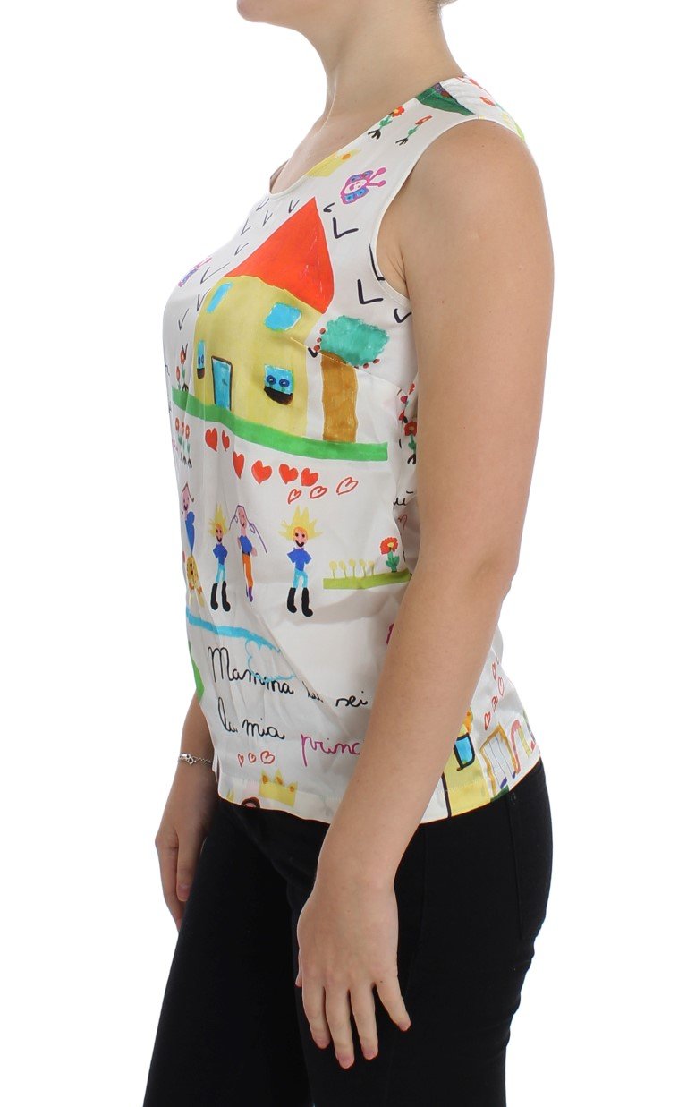 Multicolor MAMMA Silk Blouse Top