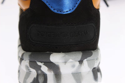 Multicolor Leather Logo Sport Sneakers