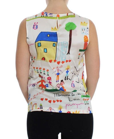 Multicolor MAMMA Silk Blouse Top