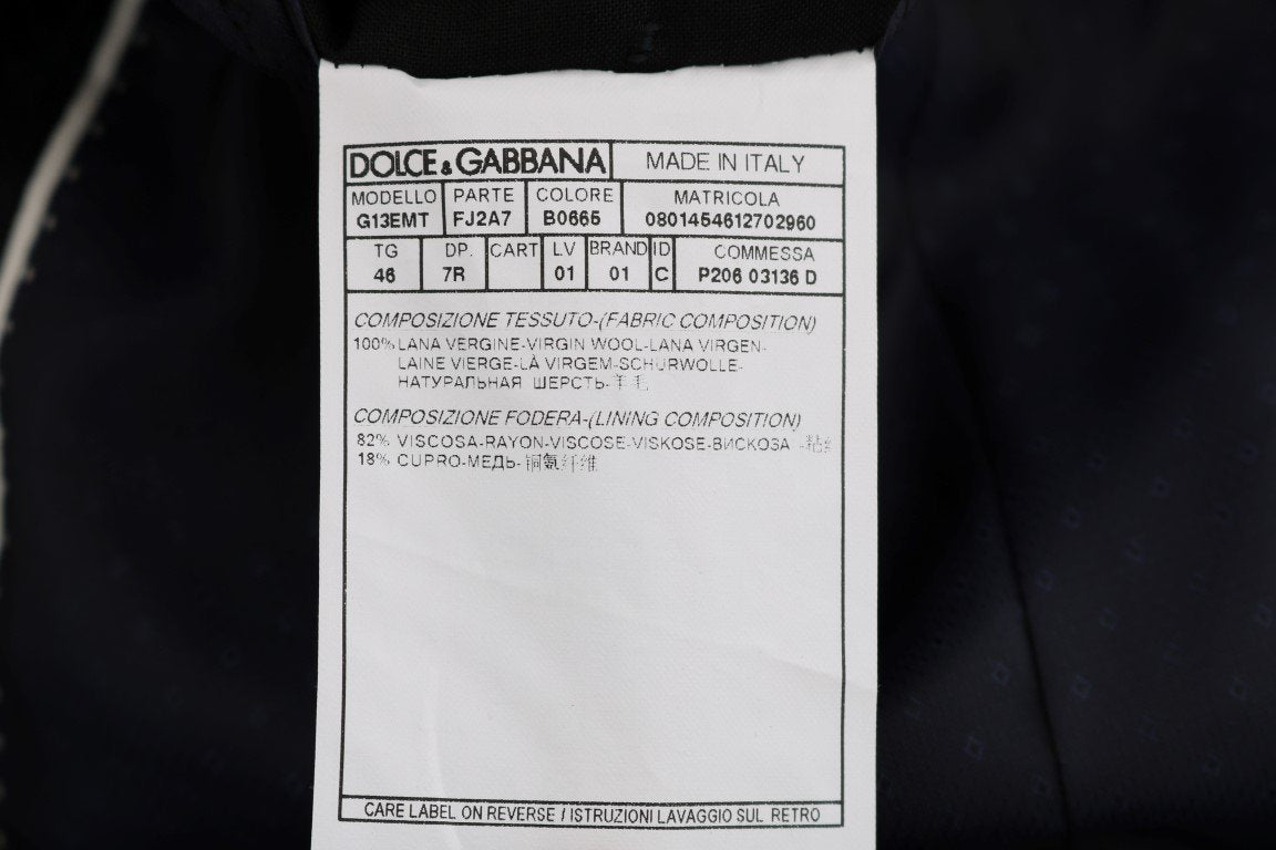 Blue Wool MARTINI 3 Piece Slim fit Suit