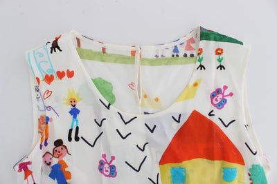 Multicolor MAMMA Silk Blouse Top