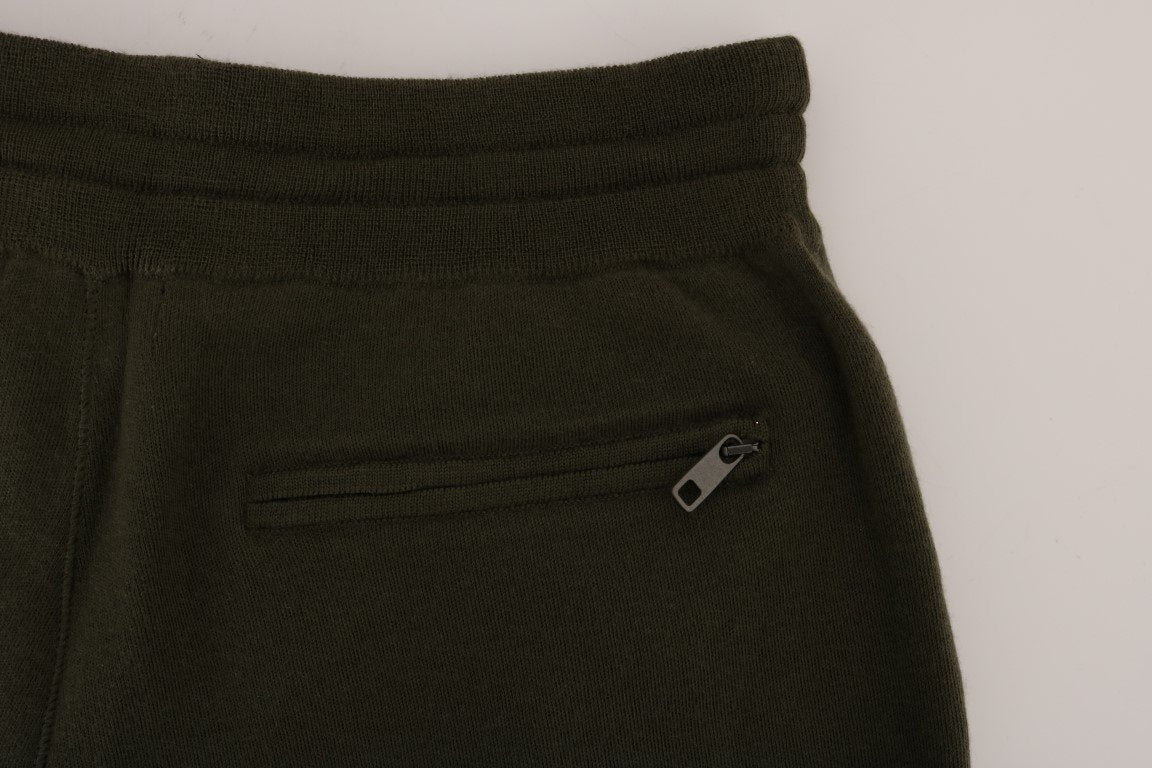 Green Cashmere Gym Training Sport Pants