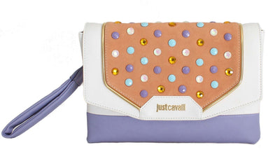 Multicolor Calf Leather Hand Clutch Bag