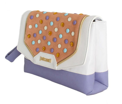 Multicolor Calf Leather Hand Clutch Bag