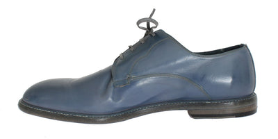 Blue Leather Dress Formal Shoes