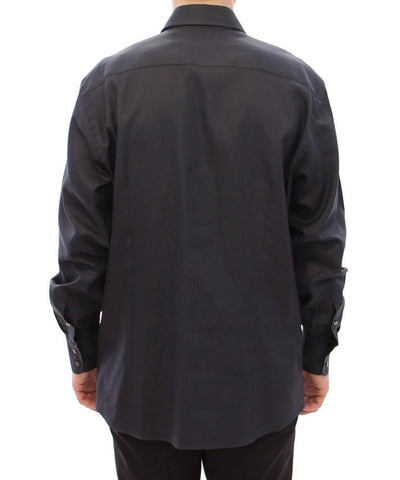 Blue Regular Fit Cotton Formal Dress Shirt