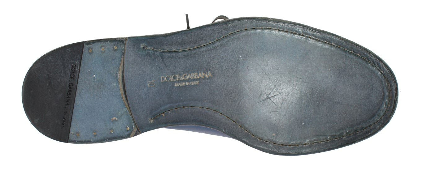 Blue Leather Dress Formal Shoes